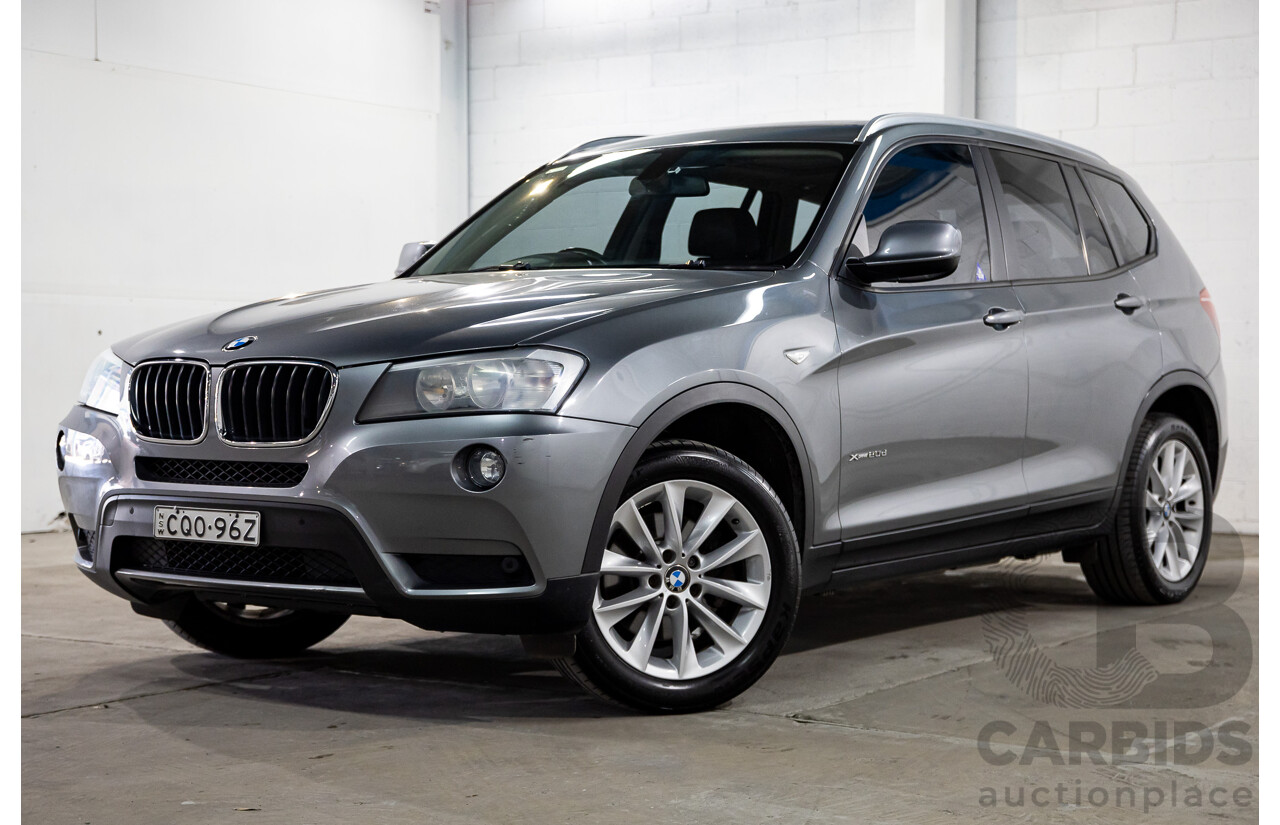 11/2013 Bmw X3 xDRIVE20d (4WD) F25 MY13 4d Wagon Grey Turbo Diesel 2.0L