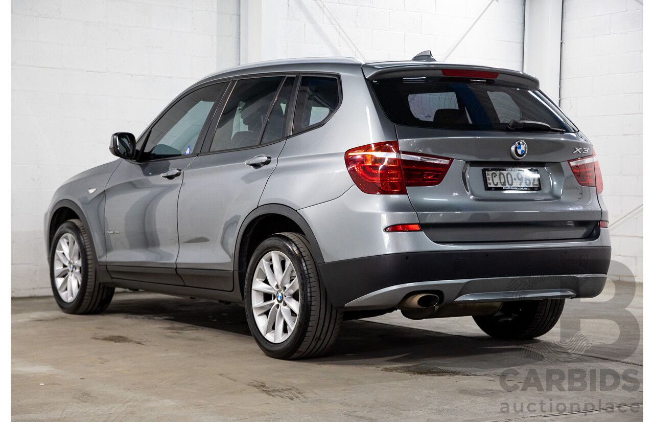 11/2013 Bmw X3 xDRIVE20d (4WD) F25 MY13 4d Wagon Grey Turbo Diesel 2.0L