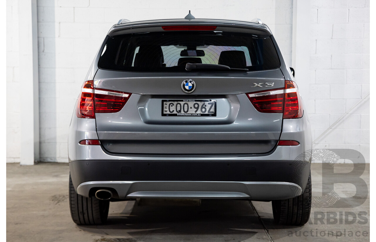 11/2013 Bmw X3 xDRIVE20d (4WD) F25 MY13 4d Wagon Grey Turbo Diesel 2.0L