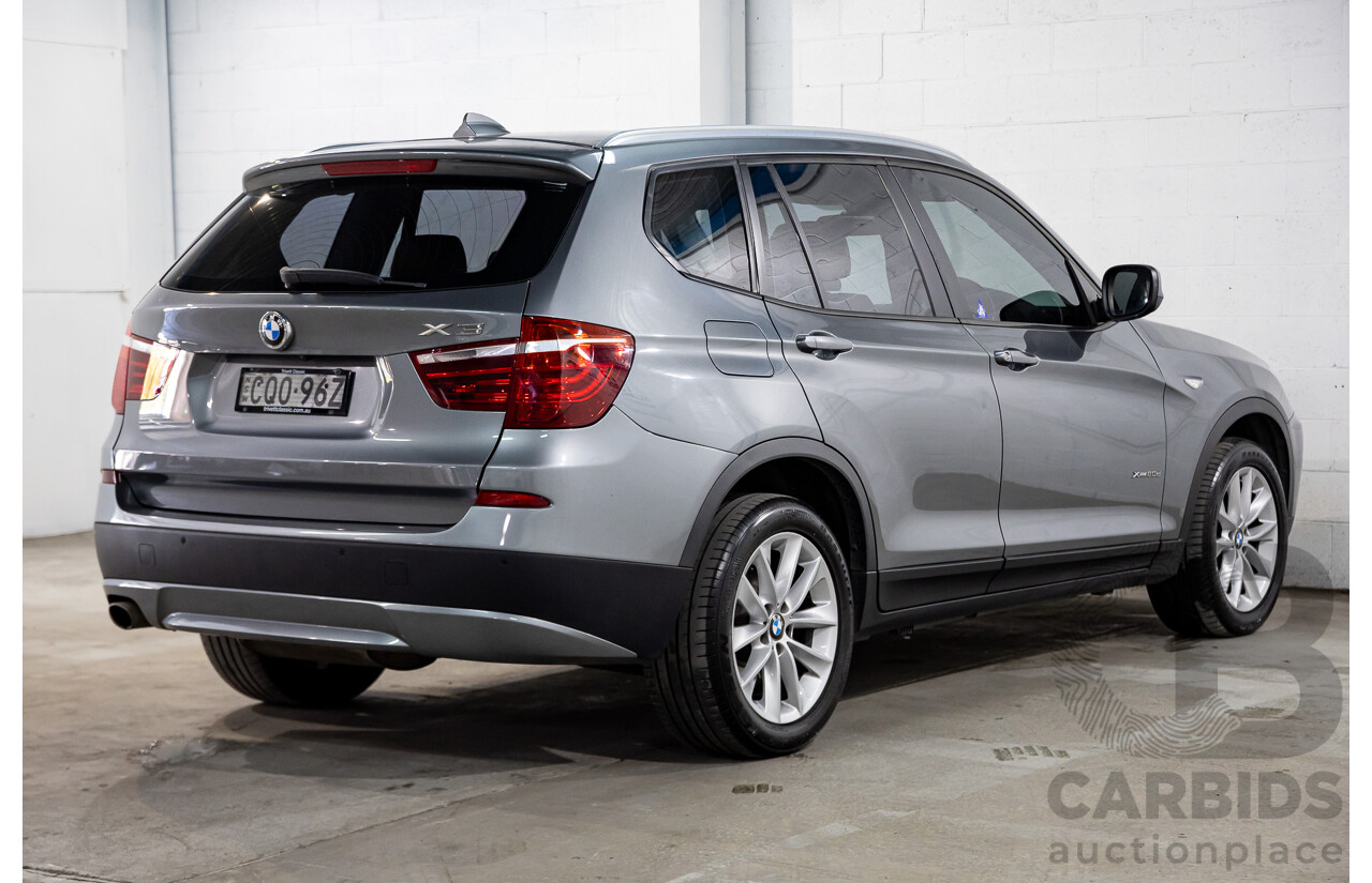 11/2013 Bmw X3 xDRIVE20d (4WD) F25 MY13 4d Wagon Grey Turbo Diesel 2.0L