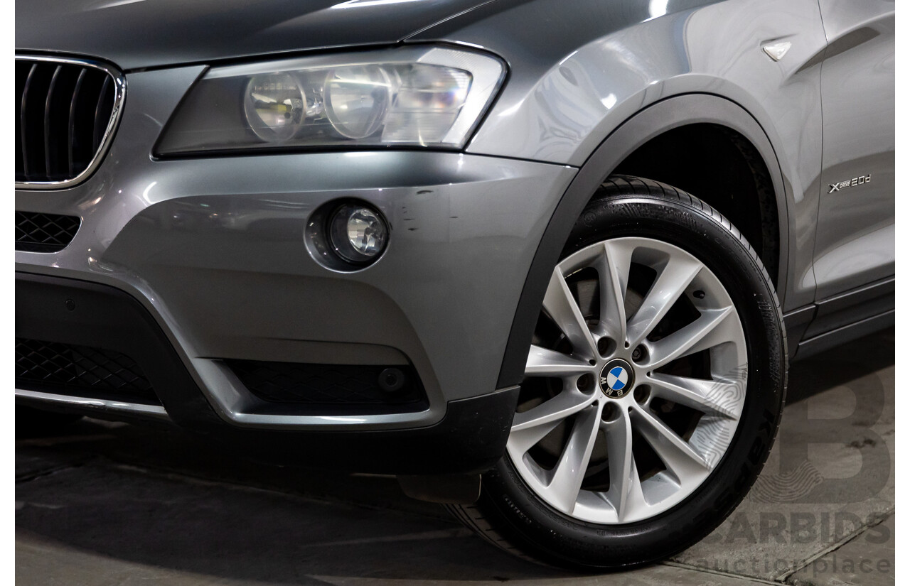 11/2013 Bmw X3 xDRIVE20d (4WD) F25 MY13 4d Wagon Grey Turbo Diesel 2.0L