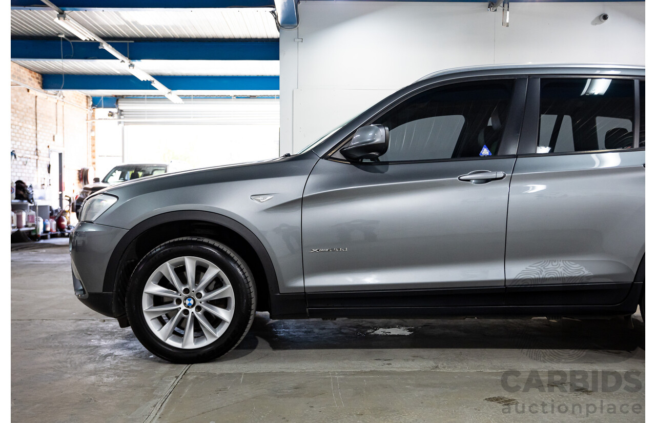 11/2013 Bmw X3 xDRIVE20d (4WD) F25 MY13 4d Wagon Grey Turbo Diesel 2.0L