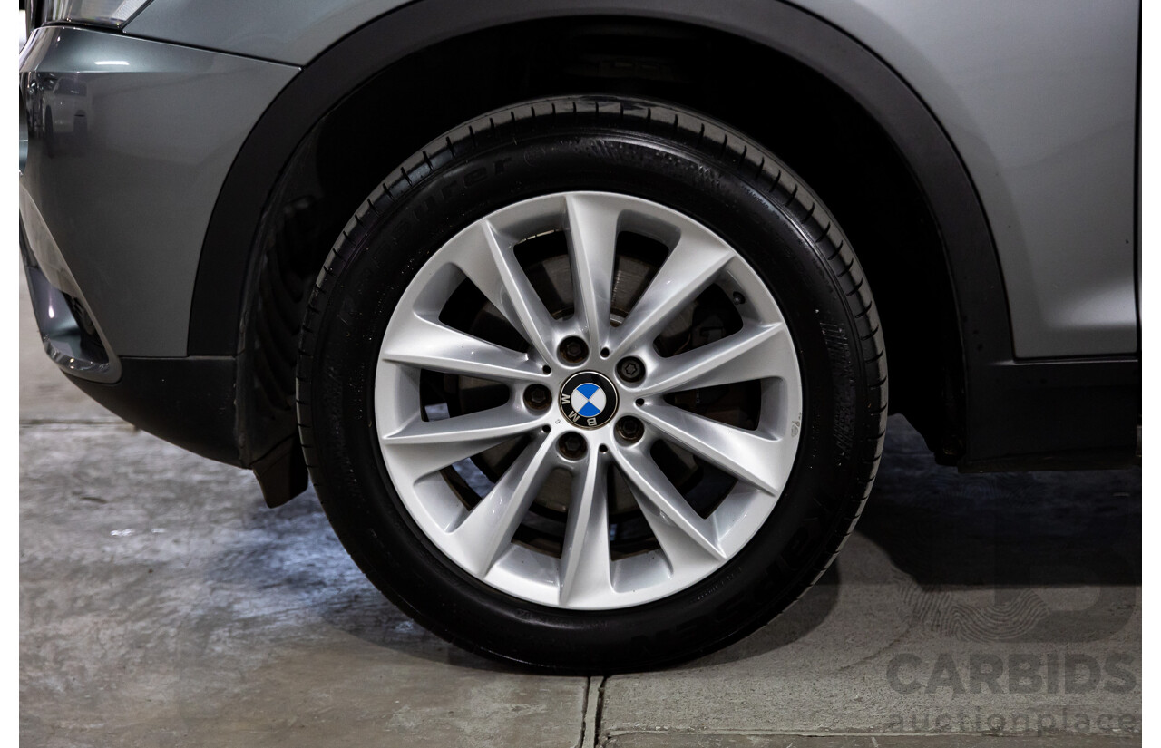 11/2013 Bmw X3 xDRIVE20d (4WD) F25 MY13 4d Wagon Grey Turbo Diesel 2.0L