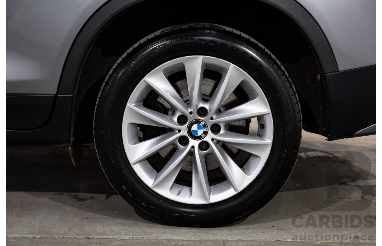 11/2013 Bmw X3 xDRIVE20d (4WD) F25 MY13 4d Wagon Grey Turbo Diesel 2.0L