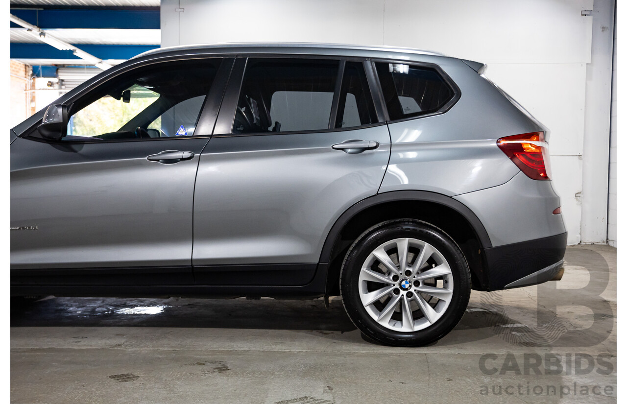 11/2013 Bmw X3 xDRIVE20d (4WD) F25 MY13 4d Wagon Grey Turbo Diesel 2.0L
