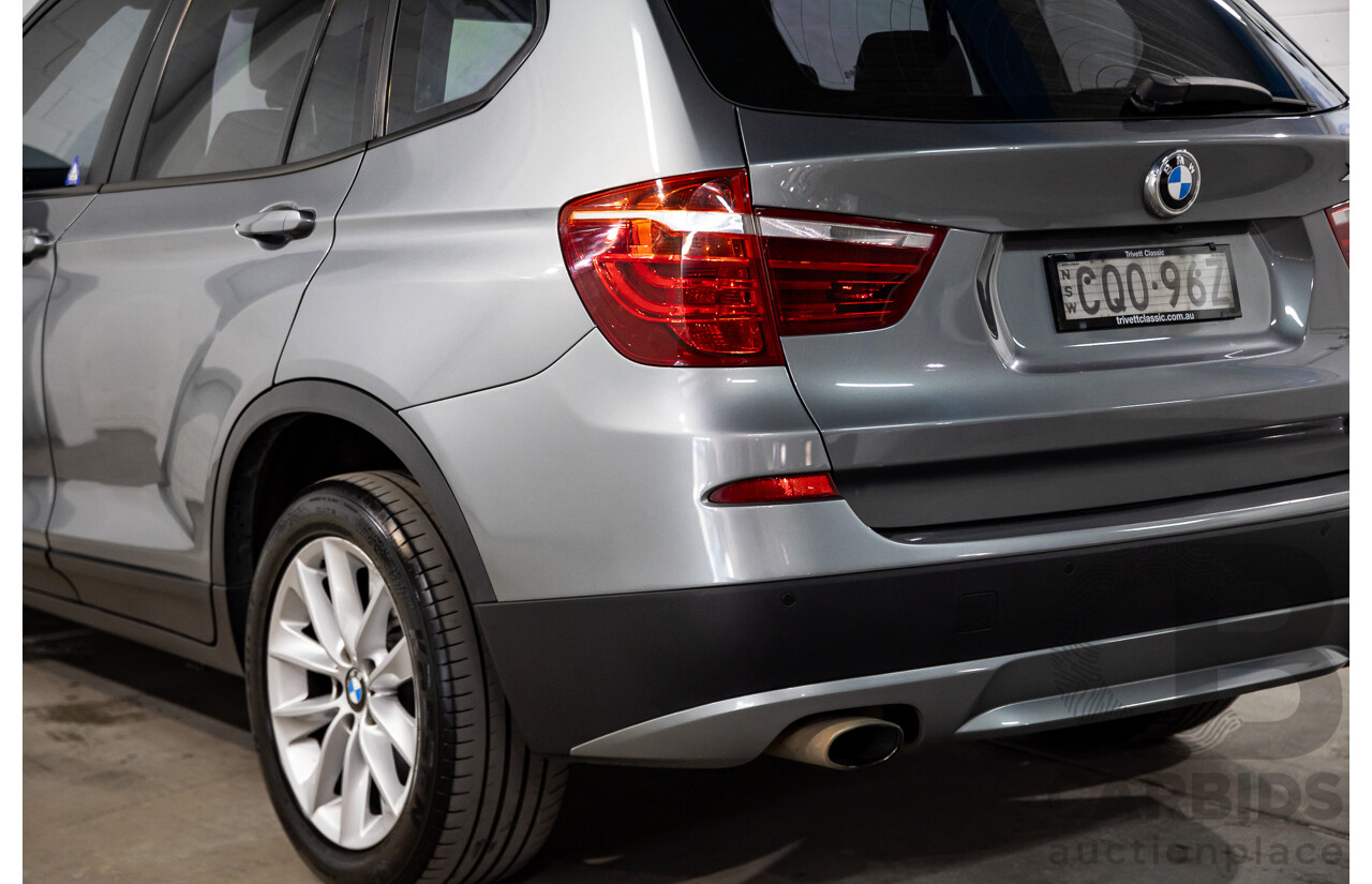11/2013 Bmw X3 xDRIVE20d (4WD) F25 MY13 4d Wagon Grey Turbo Diesel 2.0L