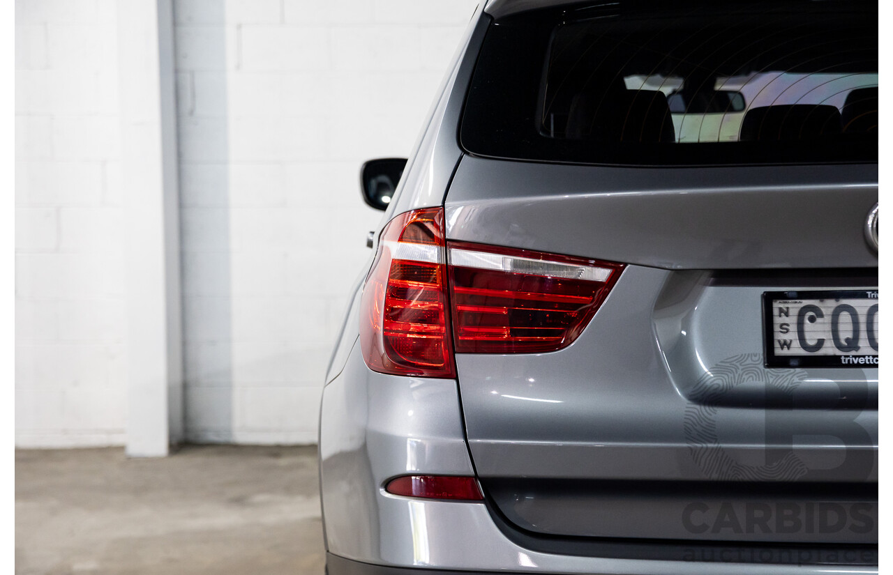 11/2013 Bmw X3 xDRIVE20d (4WD) F25 MY13 4d Wagon Grey Turbo Diesel 2.0L