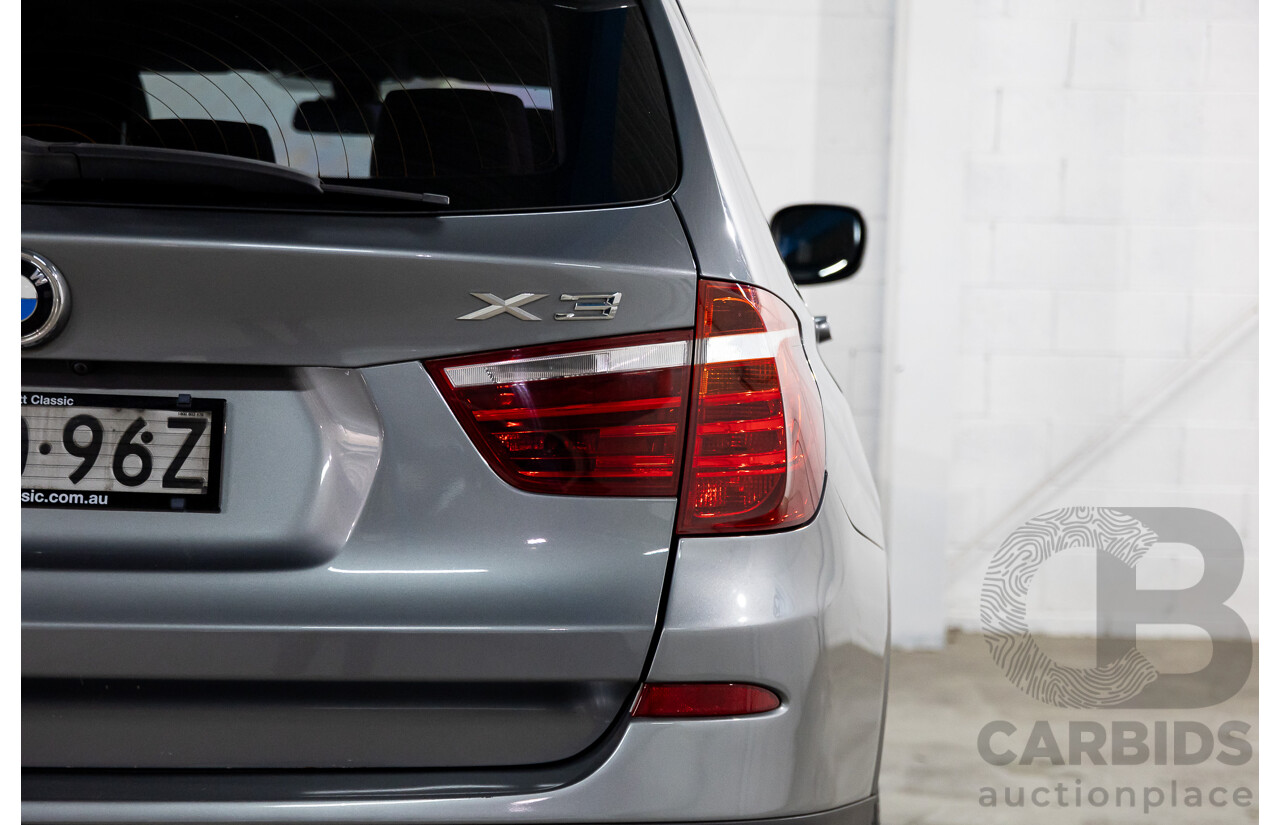11/2013 Bmw X3 xDRIVE20d (4WD) F25 MY13 4d Wagon Grey Turbo Diesel 2.0L