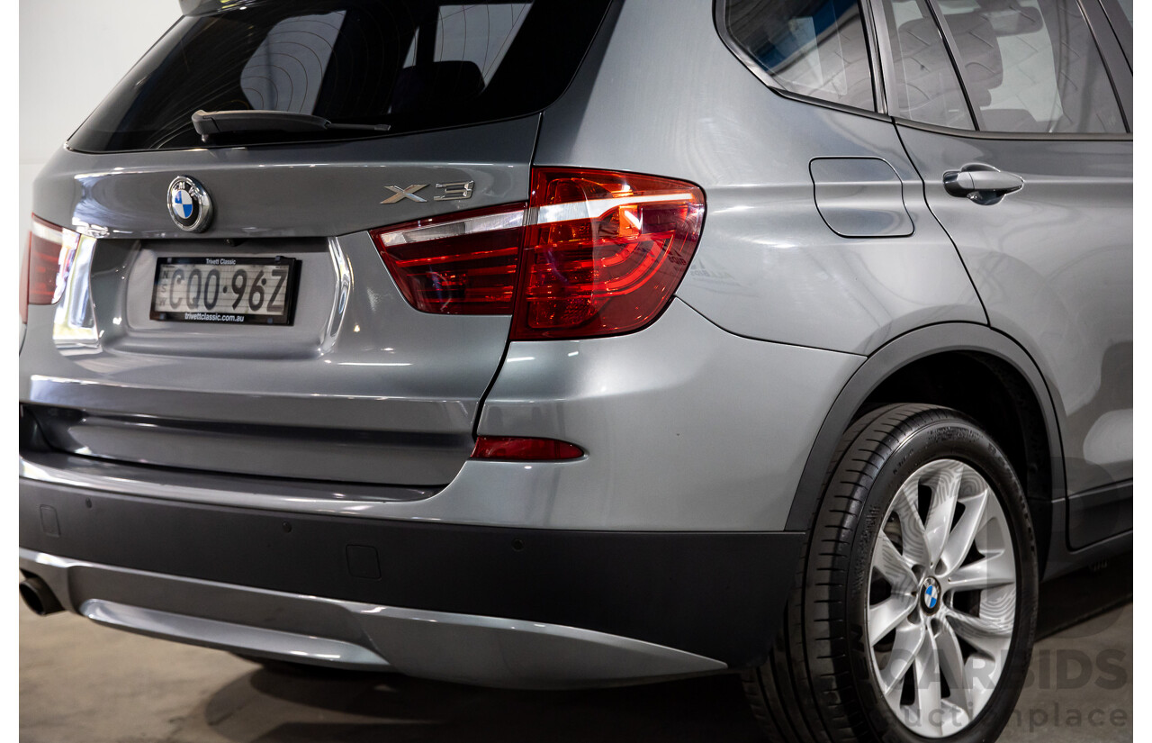 11/2013 Bmw X3 xDRIVE20d (4WD) F25 MY13 4d Wagon Grey Turbo Diesel 2.0L