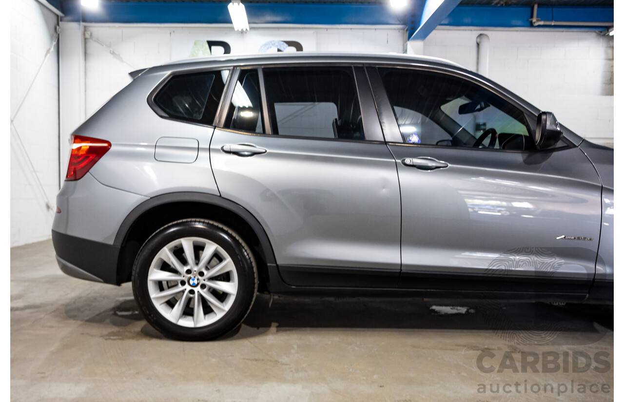 11/2013 Bmw X3 xDRIVE20d (4WD) F25 MY13 4d Wagon Grey Turbo Diesel 2.0L