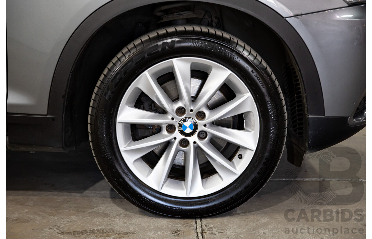 11/2013 Bmw X3 xDRIVE20d (4WD) F25 MY13 4d Wagon Grey Turbo Diesel 2.0L