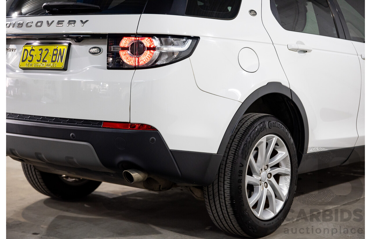 08/2018 Land Rover Discovery Sport TD4 (110kW) SE (AWD) L550 MY18 4D Wagon Polaris White Turbo Diesel 2.0L