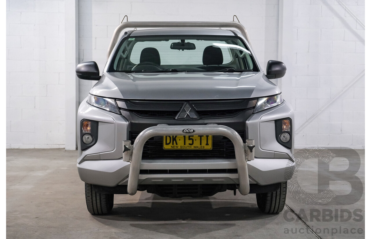 10/2019 Mitsubishi Triton GLX MR MY20 C/Chas Silver Turbo Diesel 2.4L