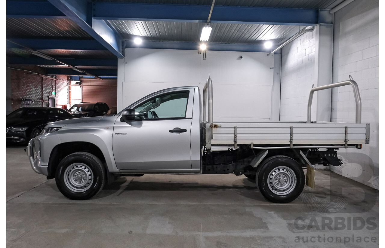 10/2019 Mitsubishi Triton GLX MR MY20 C/Chas Silver Turbo Diesel 2.4L