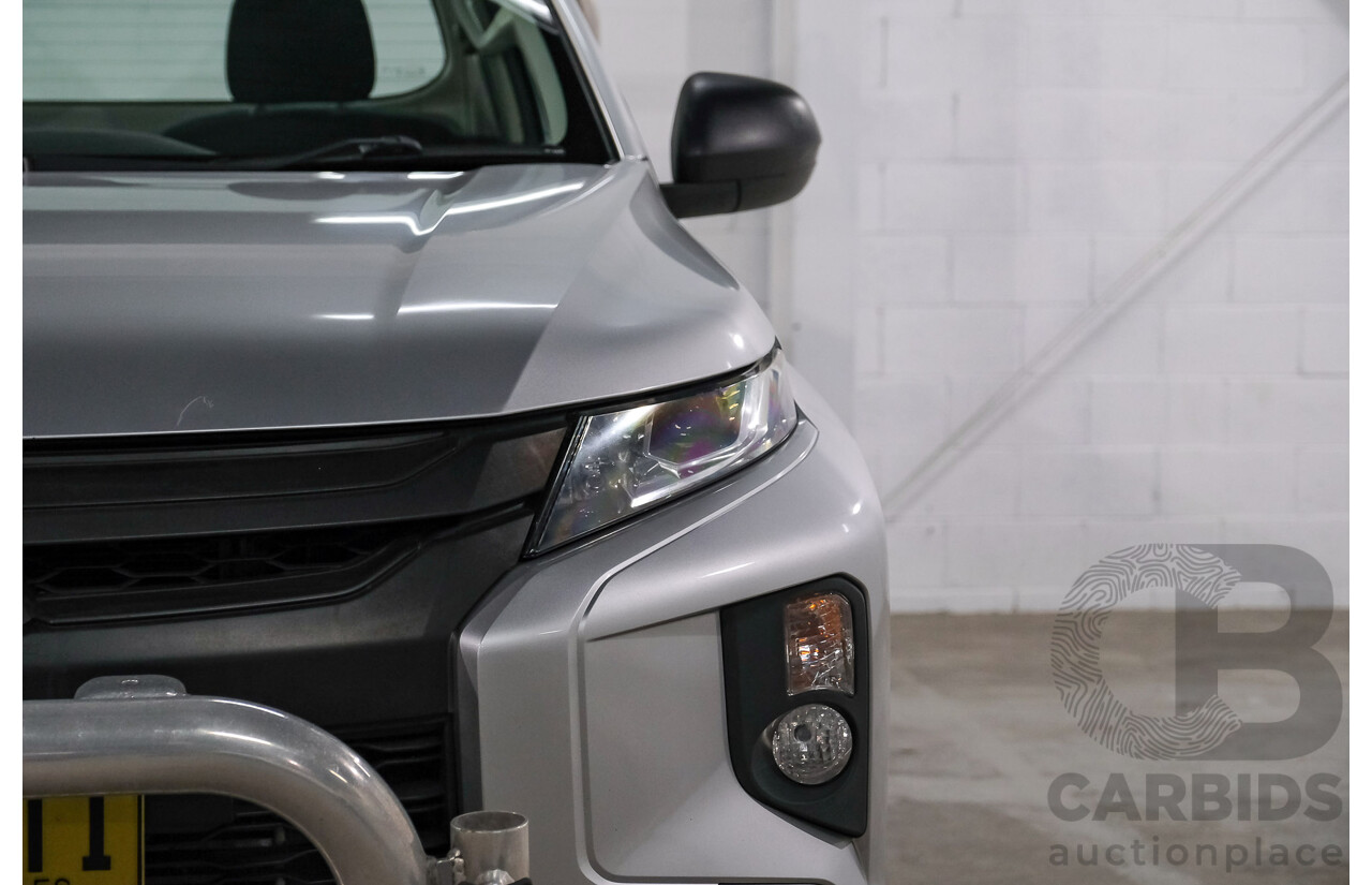 10/2019 Mitsubishi Triton GLX MR MY20 C/Chas Silver Turbo Diesel 2.4L