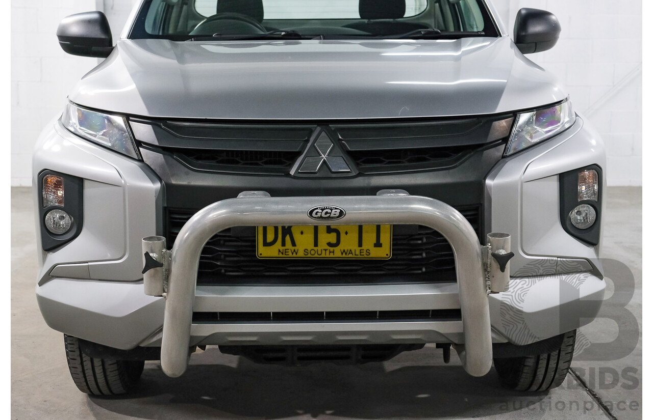 10/2019 Mitsubishi Triton GLX MR MY20 C/Chas Silver Turbo Diesel 2.4L