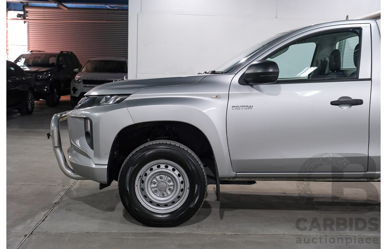 10/2019 Mitsubishi Triton GLX MR MY20 C/Chas Silver Turbo Diesel 2.4L