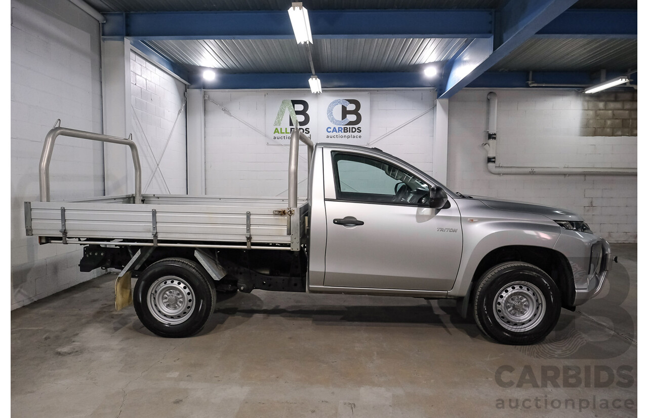 10/2019 Mitsubishi Triton GLX MR MY20 C/Chas Silver Turbo Diesel 2.4L
