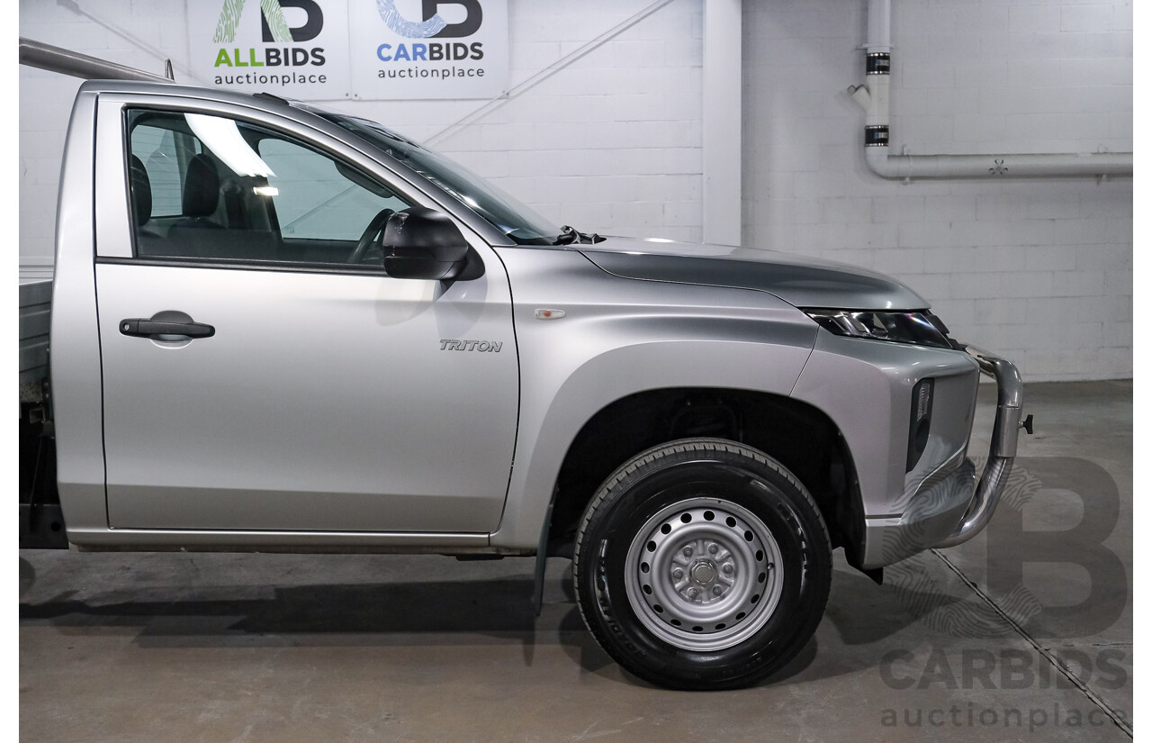 10/2019 Mitsubishi Triton GLX MR MY20 C/Chas Silver Turbo Diesel 2.4L