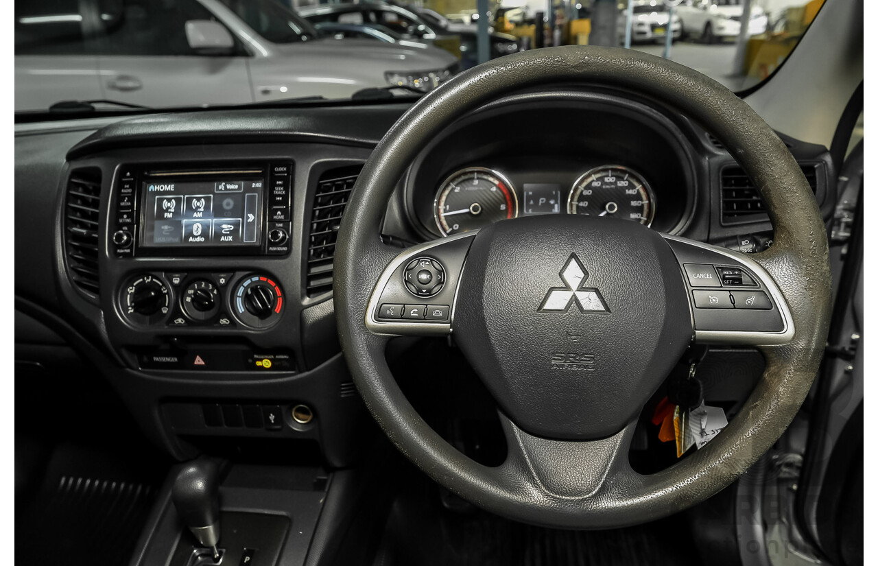 10/2019 Mitsubishi Triton GLX MR MY20 C/Chas Silver Turbo Diesel 2.4L