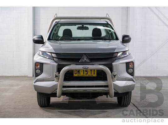 10/2019 Mitsubishi Triton GLX MR MY20 C/Chas Silver Turbo Diesel 2.4L