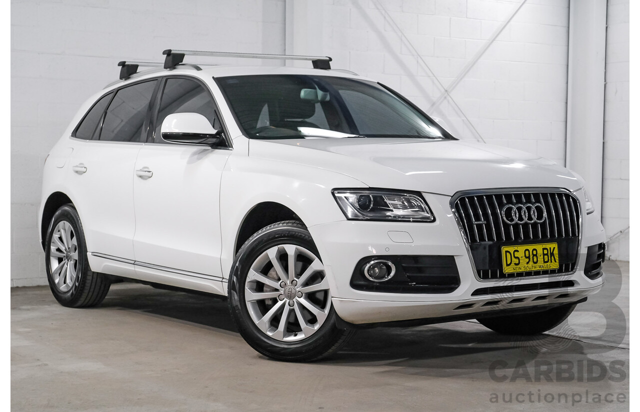 06/2015 Audi Q5 2.0 TFSI Quattro (AWD) 8R MY15 4d Wagon White Turbo 2.0L