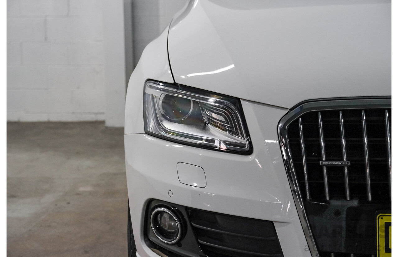 06/2015 Audi Q5 2.0 TFSI Quattro (AWD) 8R MY15 4d Wagon White Turbo 2.0L