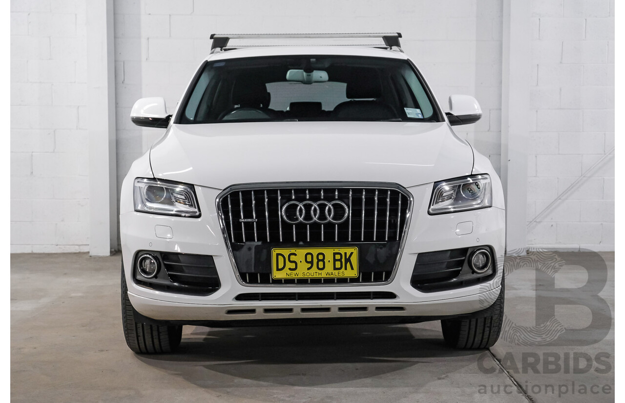 06/2015 Audi Q5 2.0 TFSI Quattro (AWD) 8R MY15 4d Wagon White Turbo 2.0L