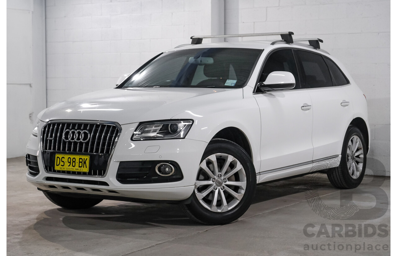 06/2015 Audi Q5 2.0 TFSI Quattro (AWD) 8R MY15 4d Wagon White Turbo 2.0L