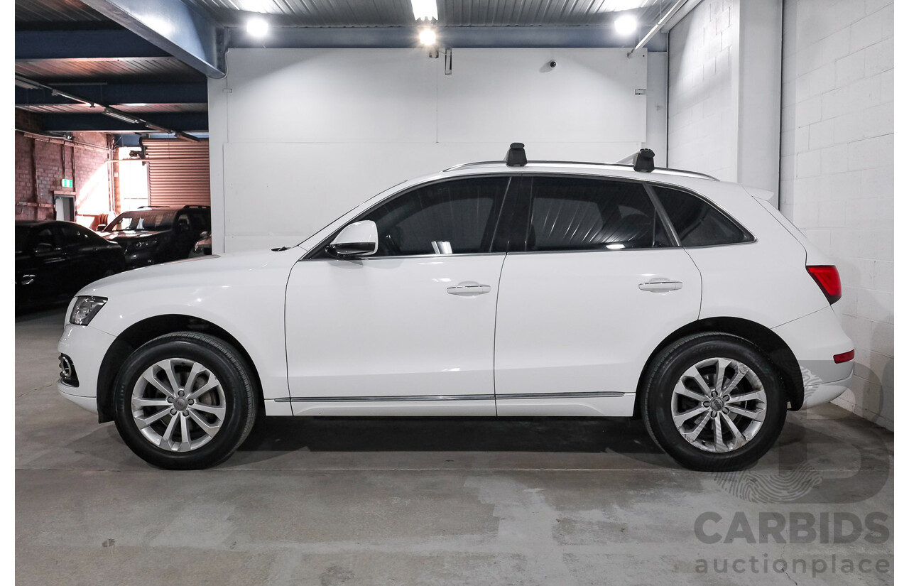 06/2015 Audi Q5 2.0 TFSI Quattro (AWD) 8R MY15 4d Wagon White Turbo 2.0L