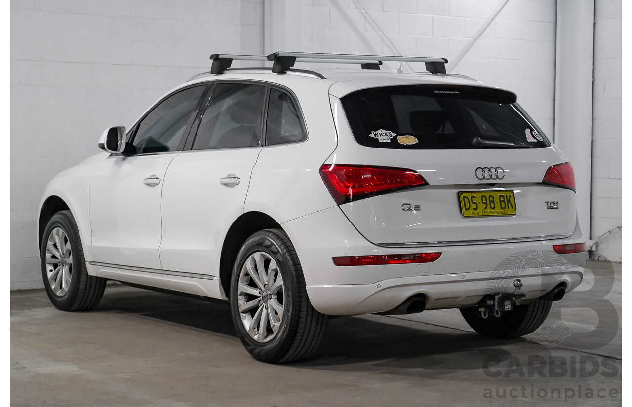 06/2015 Audi Q5 2.0 TFSI Quattro (AWD) 8R MY15 4d Wagon White Turbo 2.0L