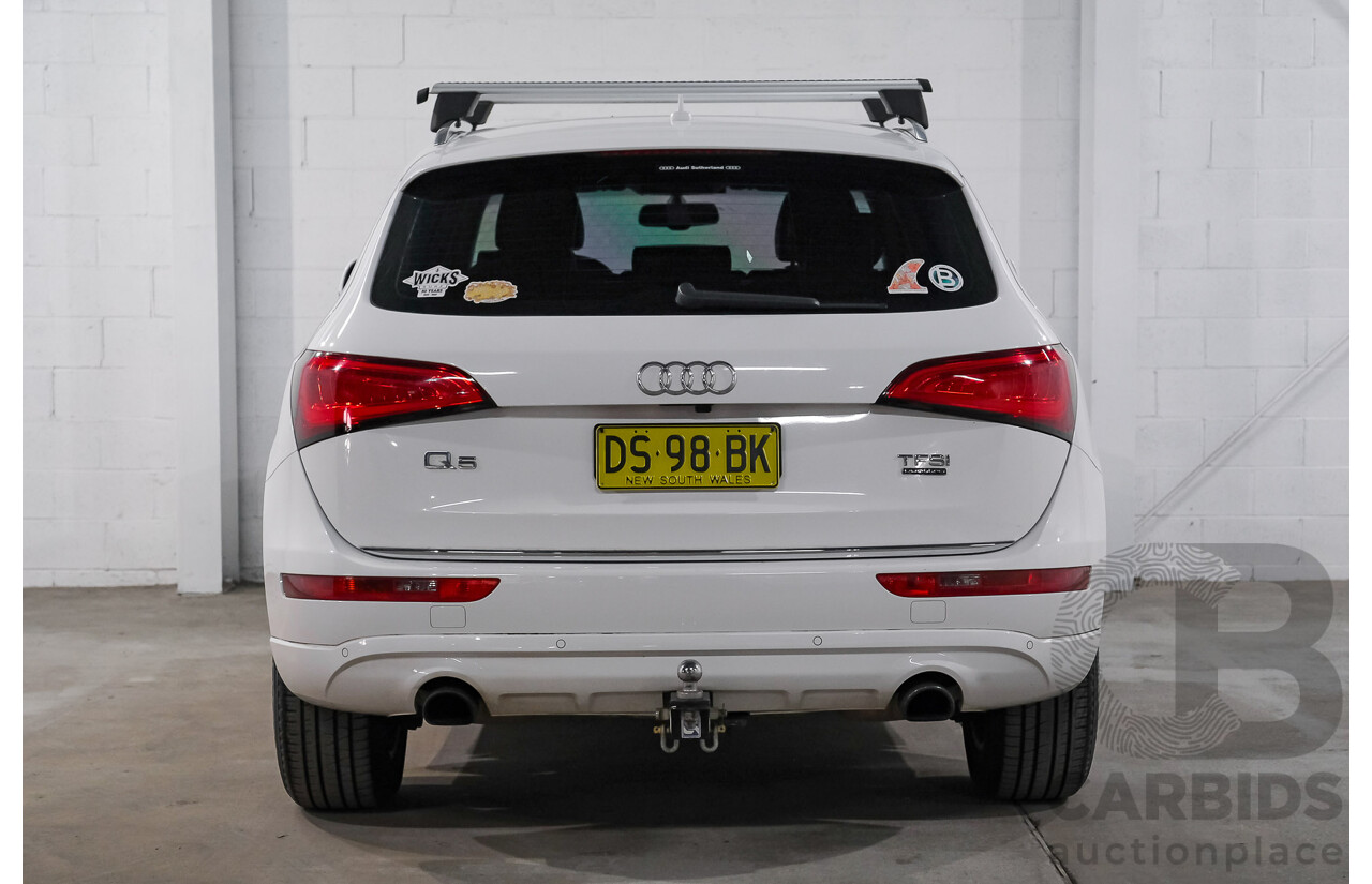 06/2015 Audi Q5 2.0 TFSI Quattro (AWD) 8R MY15 4d Wagon White Turbo 2.0L