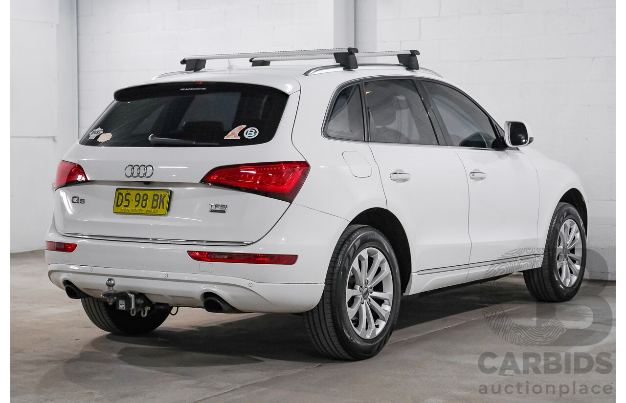 06/2015 Audi Q5 2.0 TFSI Quattro (AWD) 8R MY15 4d Wagon White Turbo 2.0L