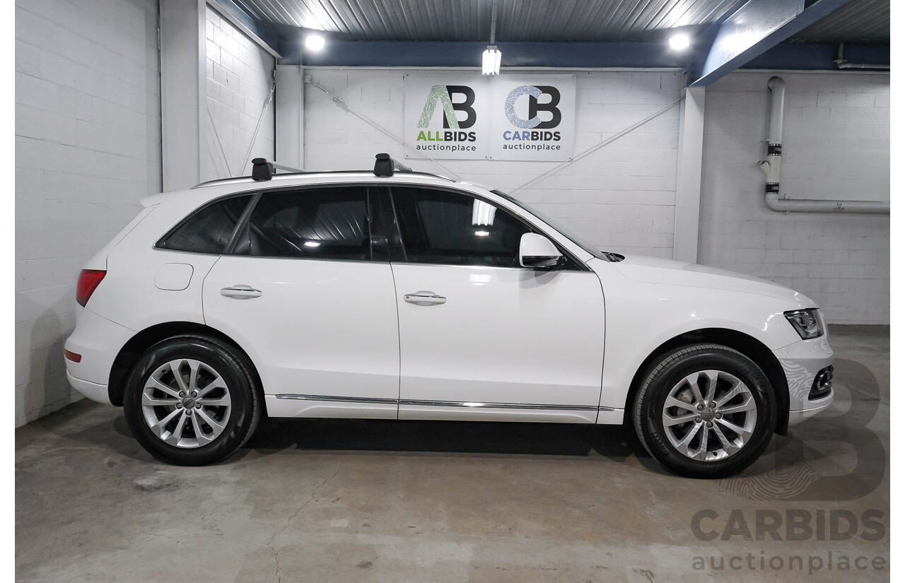 06/2015 Audi Q5 2.0 TFSI Quattro (AWD) 8R MY15 4d Wagon White Turbo 2.0L