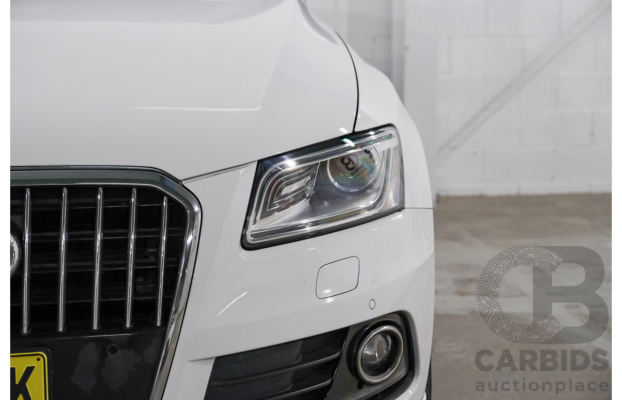 06/2015 Audi Q5 2.0 TFSI Quattro (AWD) 8R MY15 4d Wagon White Turbo 2.0L