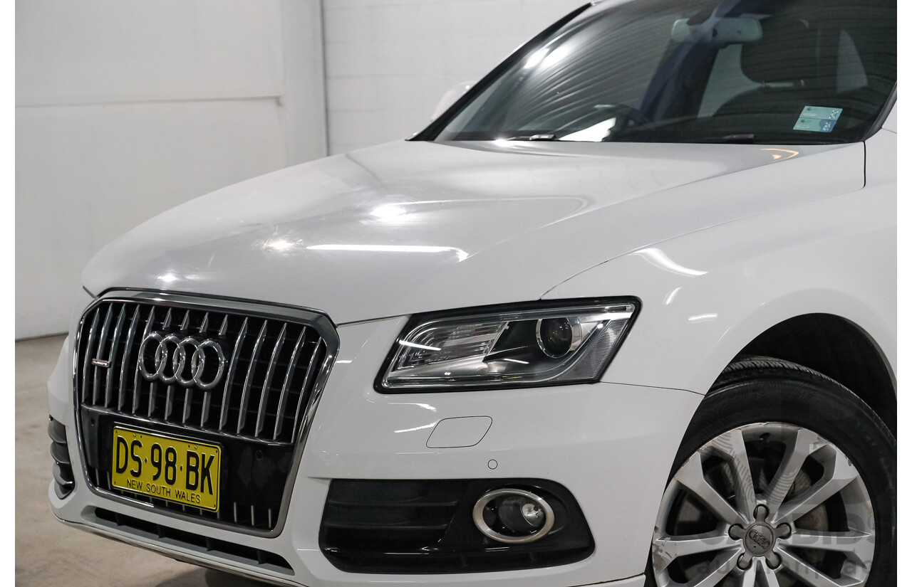 06/2015 Audi Q5 2.0 TFSI Quattro (AWD) 8R MY15 4d Wagon White Turbo 2.0L