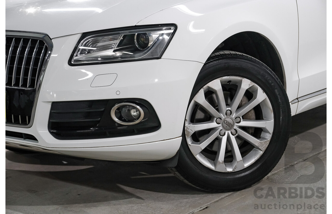 06/2015 Audi Q5 2.0 TFSI Quattro (AWD) 8R MY15 4d Wagon White Turbo 2.0L