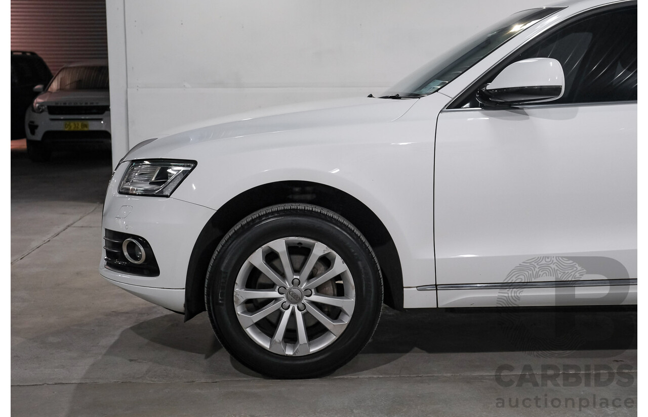 06/2015 Audi Q5 2.0 TFSI Quattro (AWD) 8R MY15 4d Wagon White Turbo 2.0L