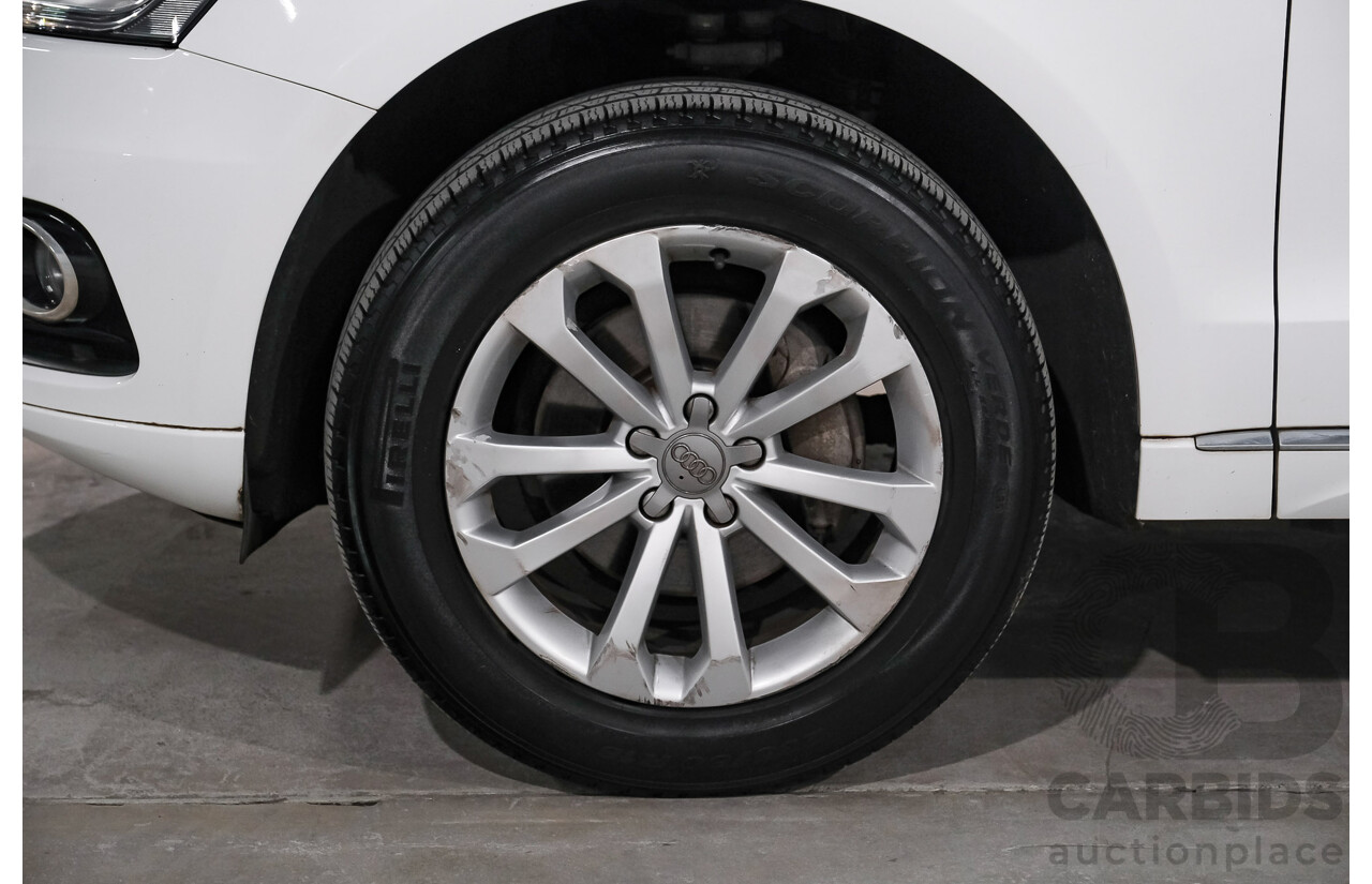 06/2015 Audi Q5 2.0 TFSI Quattro (AWD) 8R MY15 4d Wagon White Turbo 2.0L