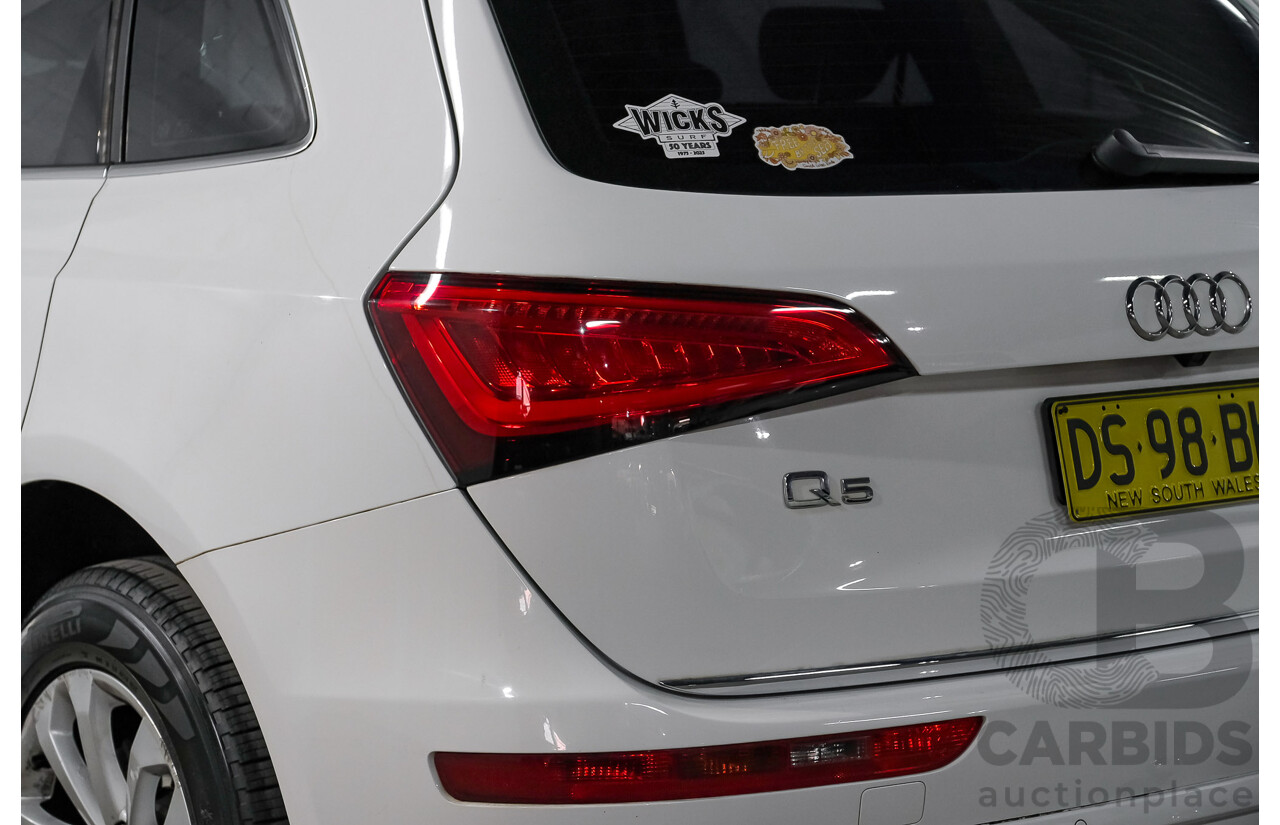 06/2015 Audi Q5 2.0 TFSI Quattro (AWD) 8R MY15 4d Wagon White Turbo 2.0L