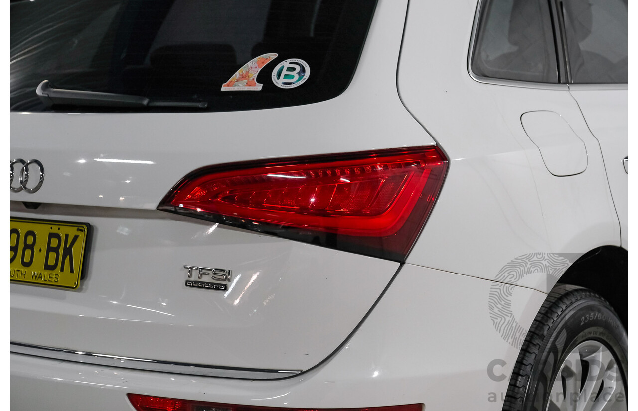 06/2015 Audi Q5 2.0 TFSI Quattro (AWD) 8R MY15 4d Wagon White Turbo 2.0L