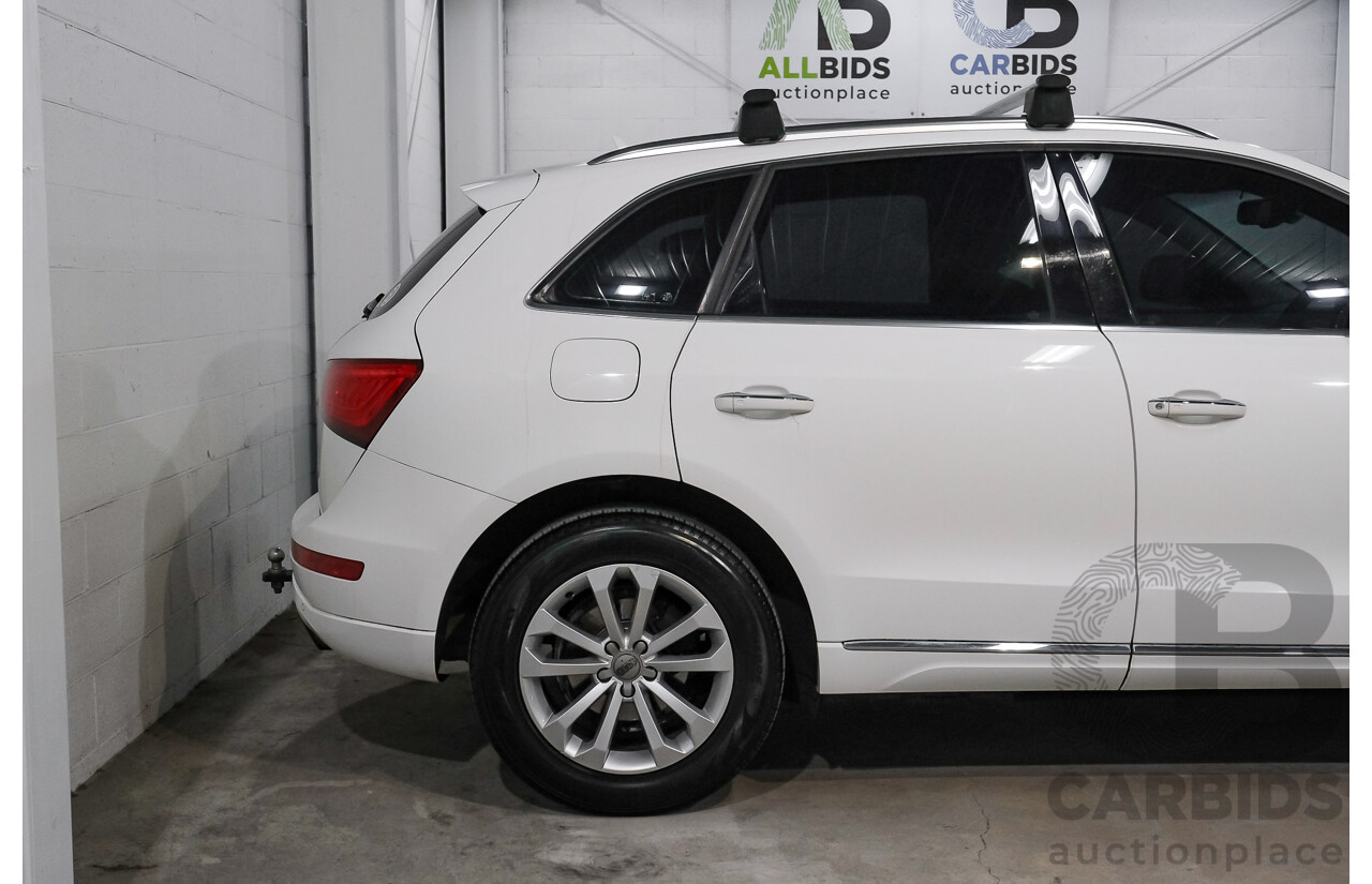 06/2015 Audi Q5 2.0 TFSI Quattro (AWD) 8R MY15 4d Wagon White Turbo 2.0L