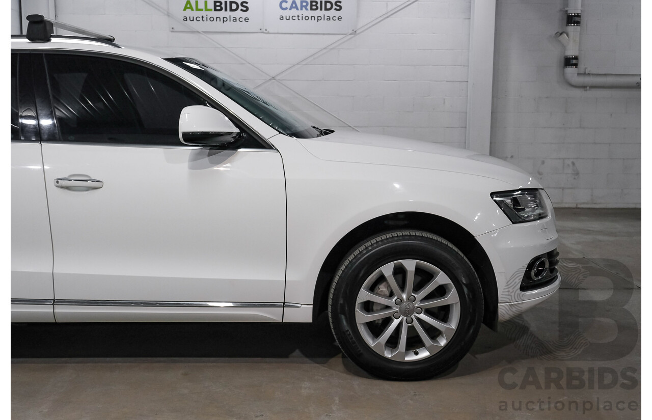 06/2015 Audi Q5 2.0 TFSI Quattro (AWD) 8R MY15 4d Wagon White Turbo 2.0L