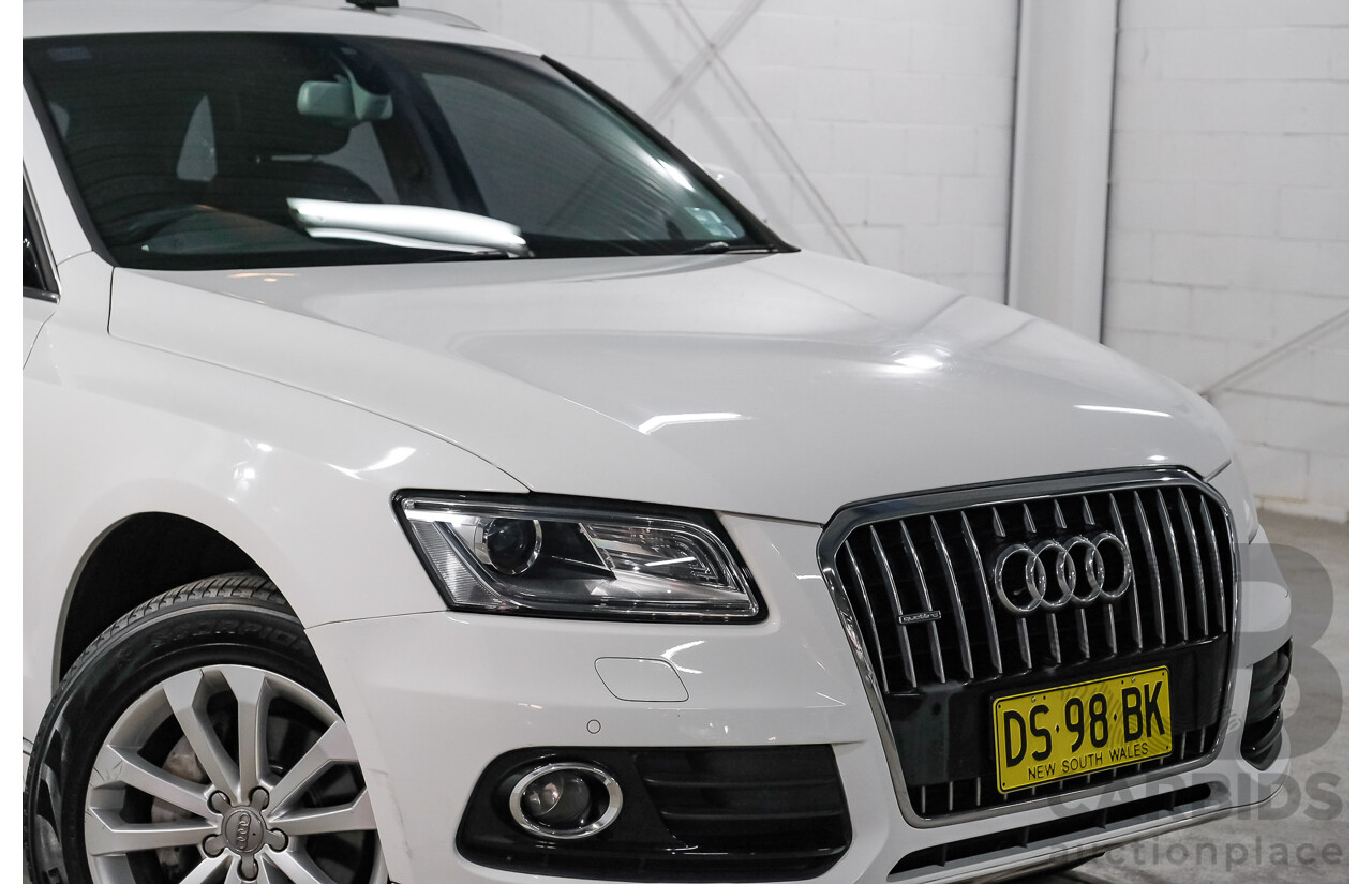 06/2015 Audi Q5 2.0 TFSI Quattro (AWD) 8R MY15 4d Wagon White Turbo 2.0L