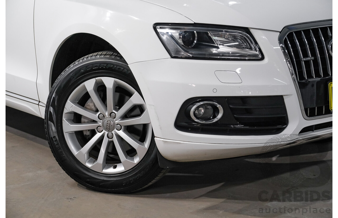 06/2015 Audi Q5 2.0 TFSI Quattro (AWD) 8R MY15 4d Wagon White Turbo 2.0L