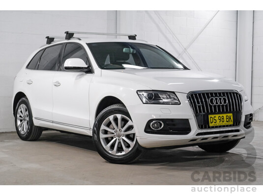 06/2015 Audi Q5 2.0 TFSI Quattro (AWD) 8R MY15 4d Wagon White Turbo 2.0L