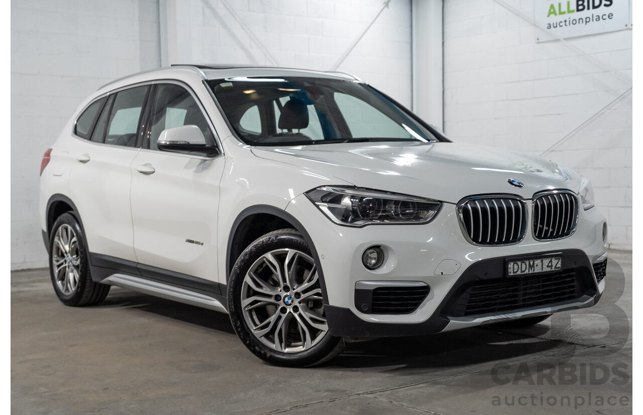 04/2016 BMW X1 xDrive 20d AWD F48 4d Wagon Mineral White Turbo Diesel 2.0L