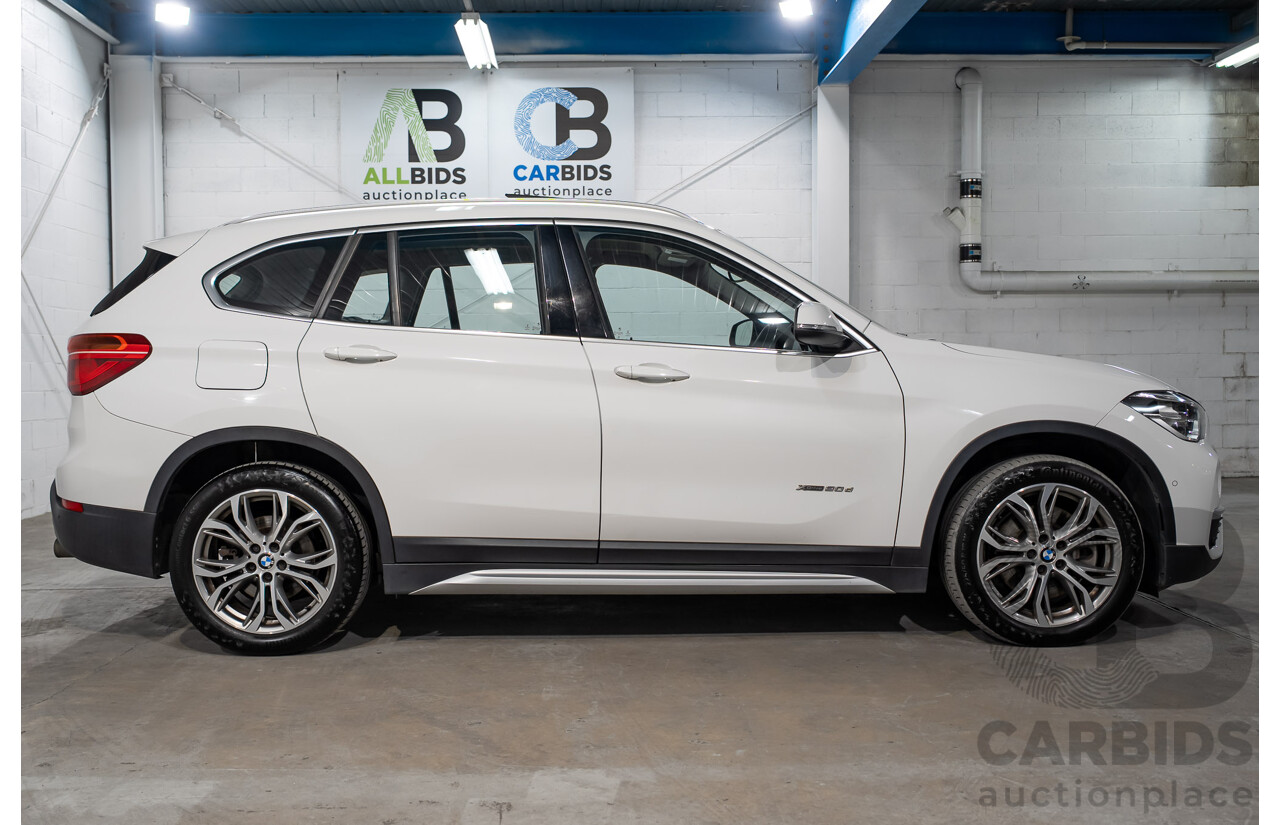 04/2016 BMW X1 xDrive 20d AWD F48 4d Wagon Mineral White Turbo Diesel 2.0L
