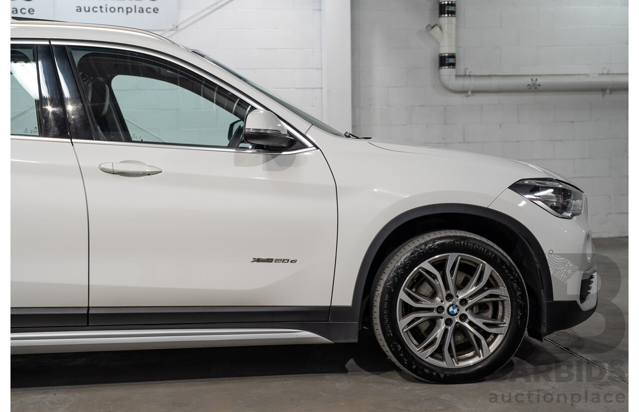 04/2016 BMW X1 xDrive 20d AWD F48 4d Wagon Mineral White Turbo Diesel 2.0L