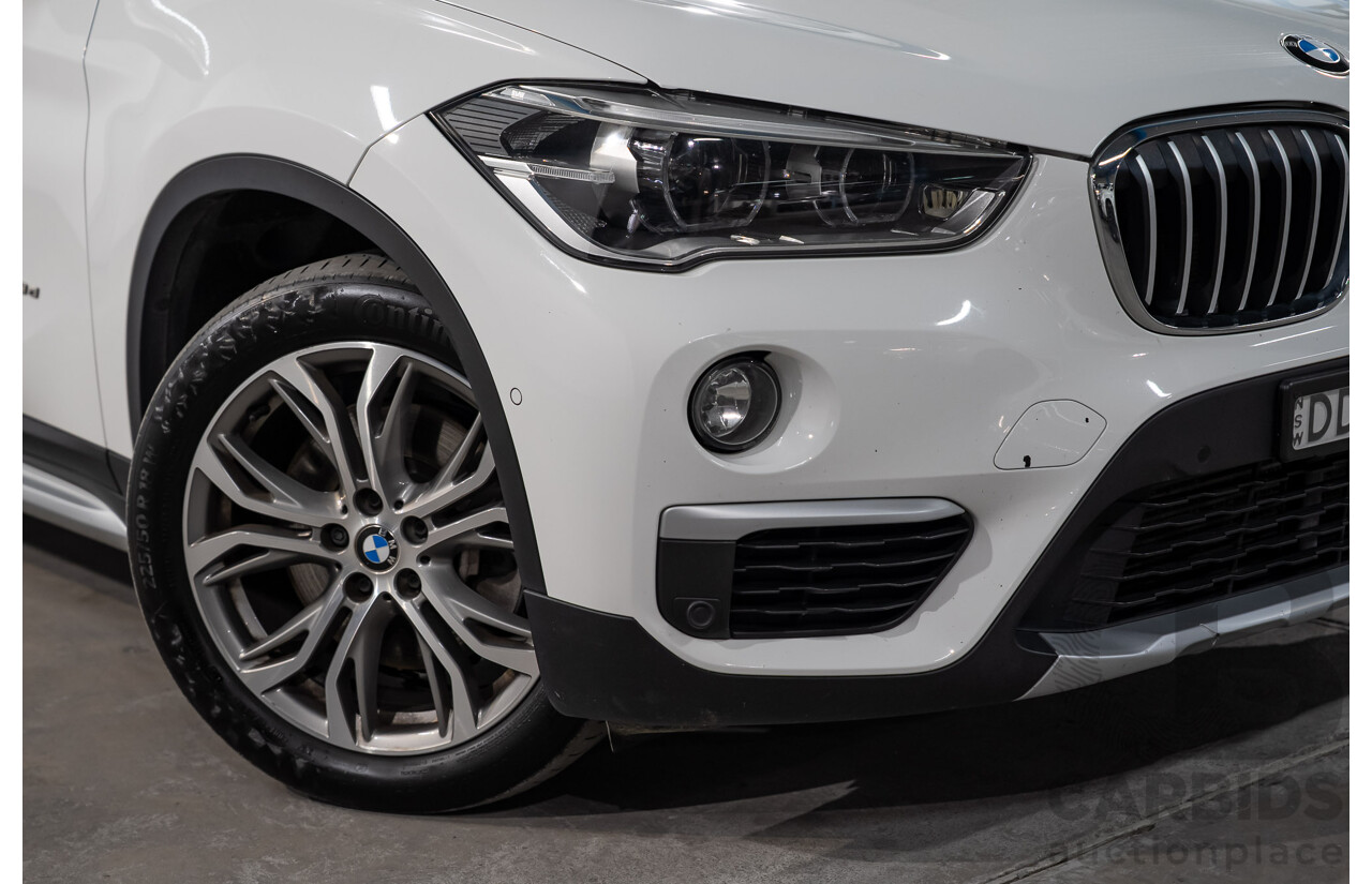 04/2016 BMW X1 xDrive 20d AWD F48 4d Wagon Mineral White Turbo Diesel 2.0L